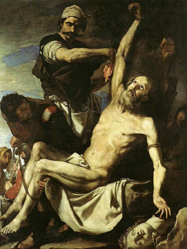 Jusepe de Ribera hans atelje. France oil painting art